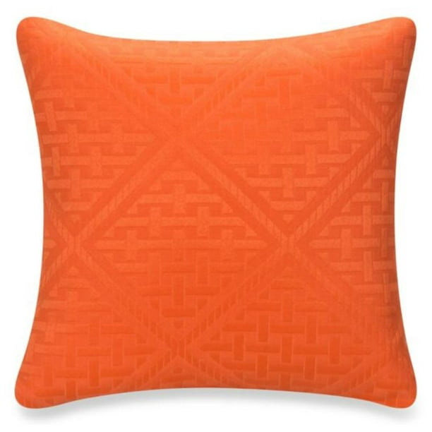 Glenna Jean Orange Dot 18x 18 Pillow with Fill for Baby Nursery Decorative Soft Cushion Square Glenna Jean Mfg 30077 Glenna Jean Orange Dot 18x 18 Pillow with Fill for Baby Nursery Decorative Soft Cushion Square Glenna Jean Mfg 30077